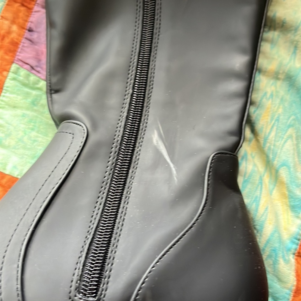 Aldo Black Tall Boots Size 7 - Picture 5 of 7